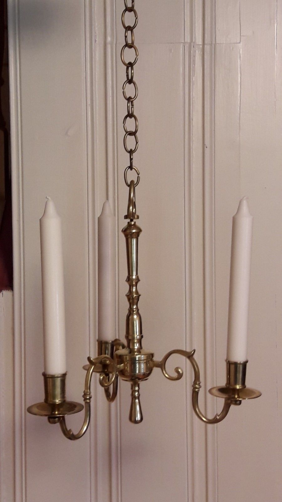 Antikk 3 armet lysekrone | FINN.no 3 Armet messing taklampe | FINN.no