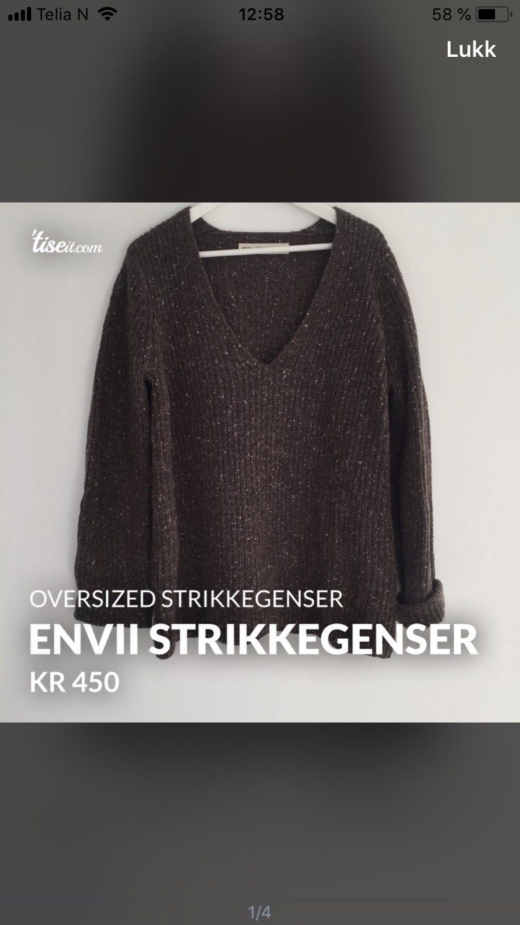 Envii strikkegenser | FINN.no Envii genser | FINN.no