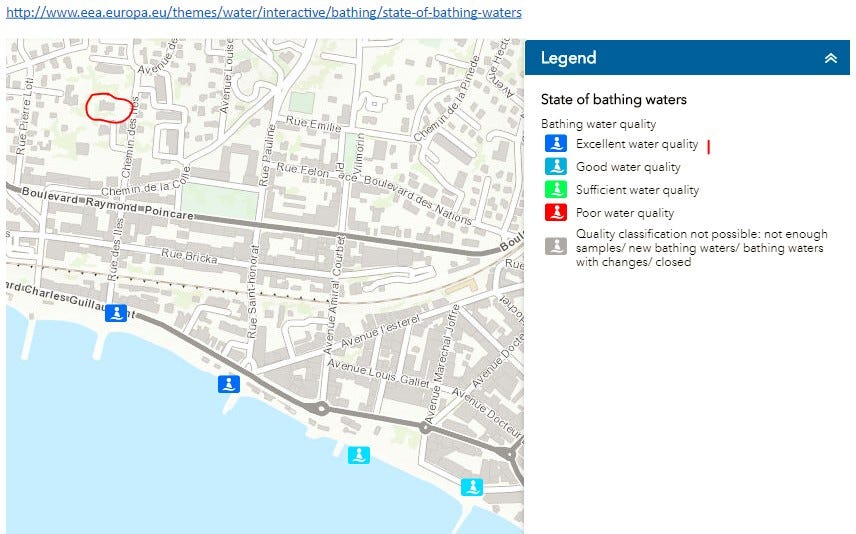 Ren badestrand Galleribilde