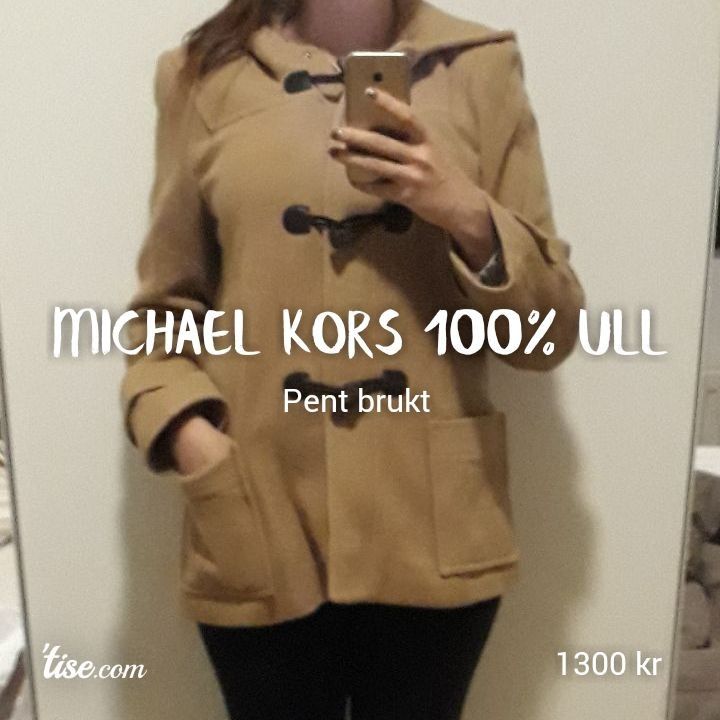 MICHAEL KORS 100% ULLKÅPE pent brukt (ny pris over 4000 Michael Kors Ullkåpe | FINN.no