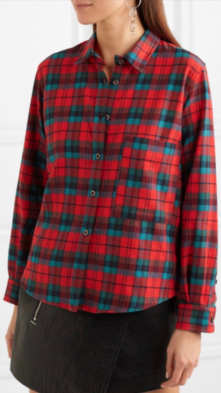 Isabel Marant Etoile rutete skjorte ubrukt passer 38 og 40 Rutete skjorte fra Isabel Marant Etoile | FINN.no