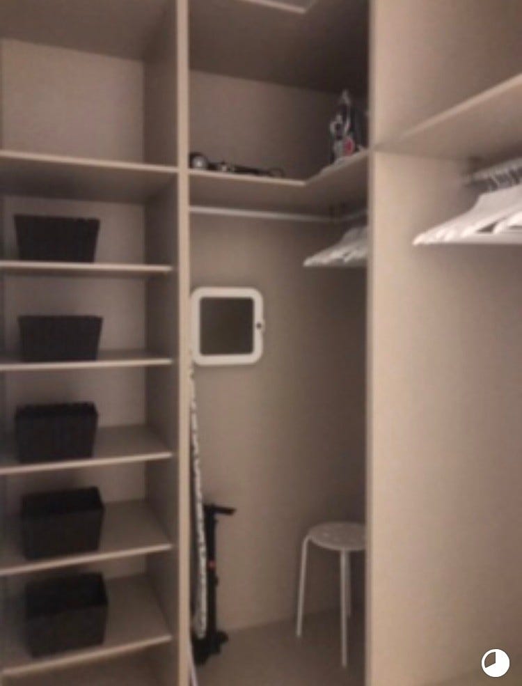 Walk-in garderobe Galleribilde