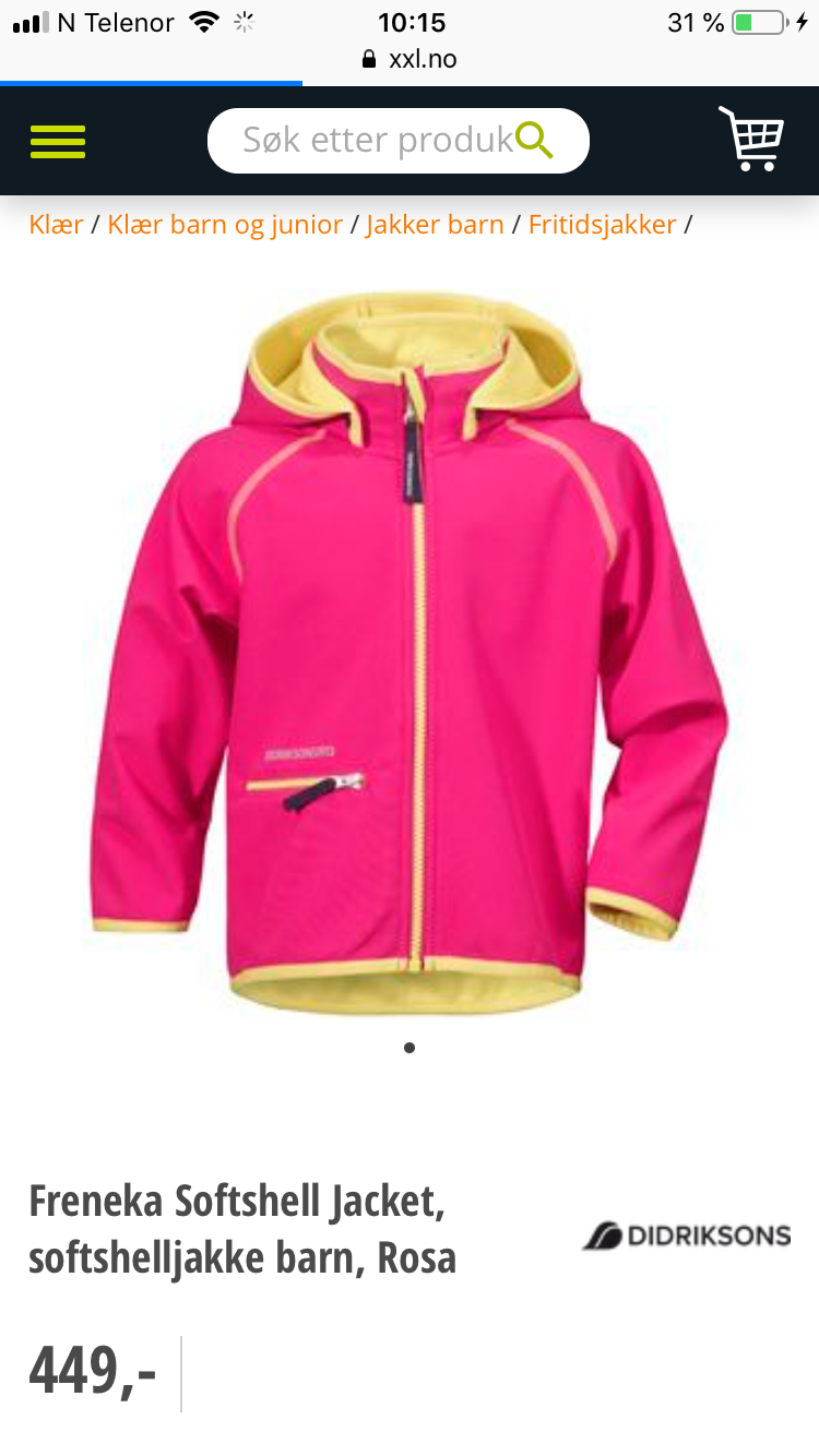 DIDRIKSONS Softhsell Jakke str.120 | FINN.no Didriksons Freneka Softshell Jacket, softshelljakke barn