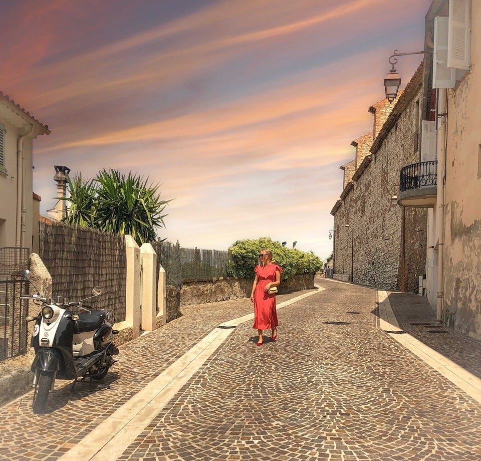 Fra Suquet - gamlebyen Galleribilde