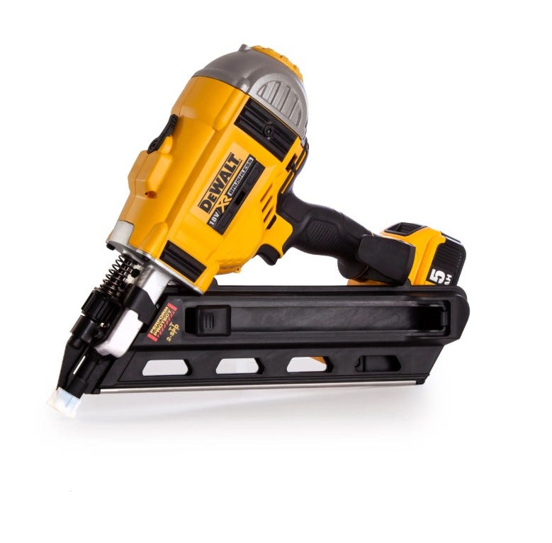 Dewalt DCN692P2 18V batteridrevet børsteløs 90mm spikerpistol(2x5A ...