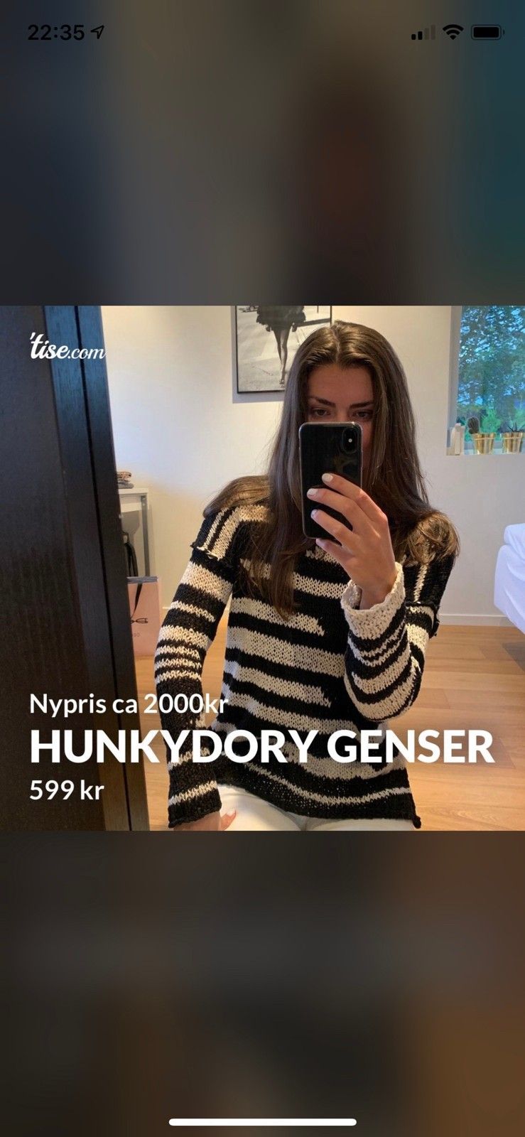 HUNKYDORY genser | FINN.no Hunkedory strikk genser str L40 | FINN.no