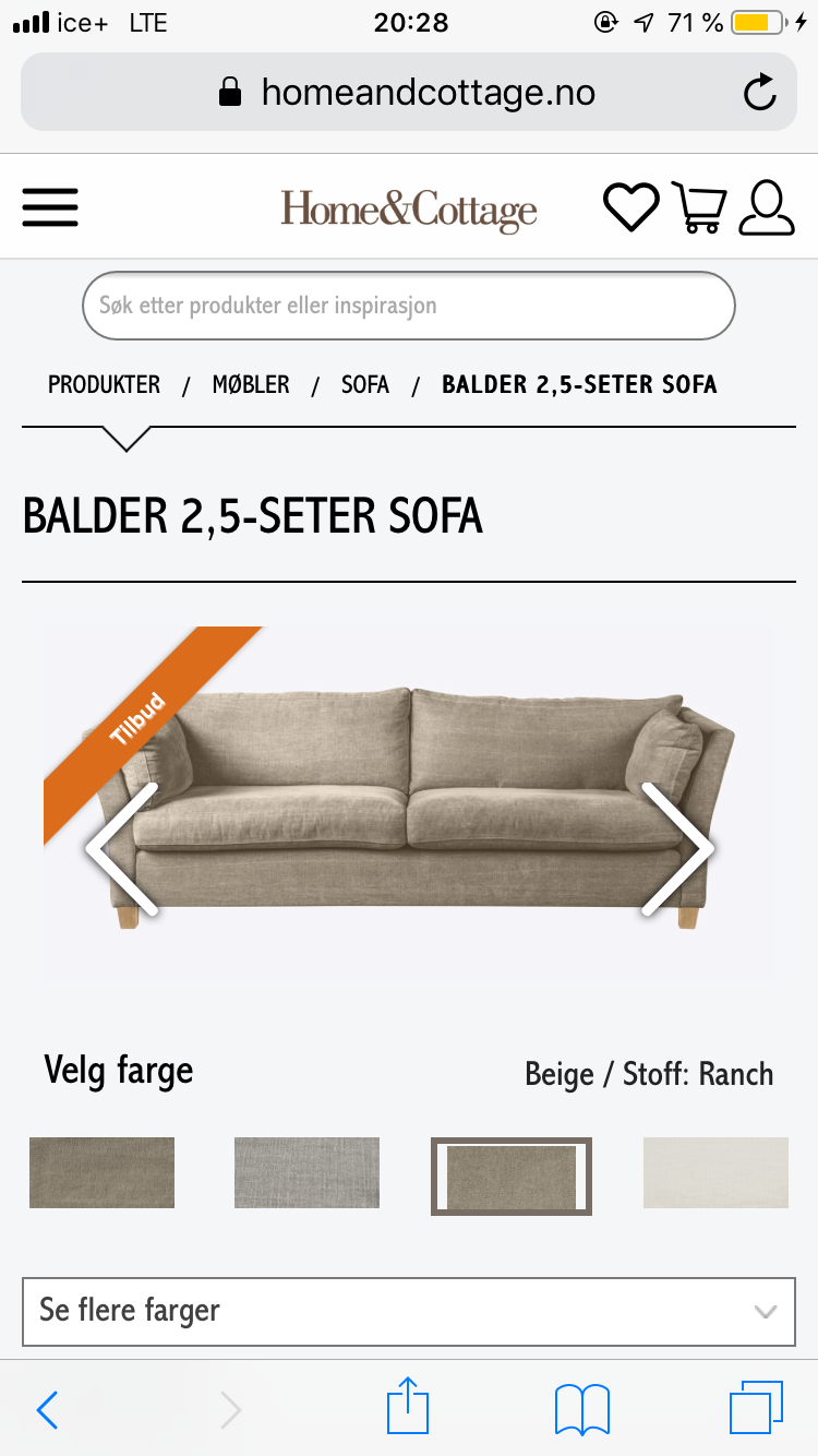 Balder 2 5 Sofa Home Cottage Finn No