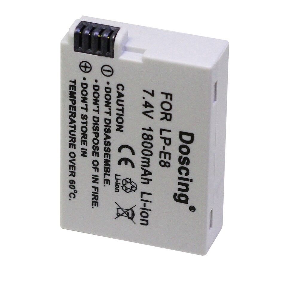 BATTERY Canon EOS 600D 650D 550D 700D MODEL:LP E8 | FINN.no Canon LP E8 For EOS 700D, 650D, 600D, 550D Foto.no