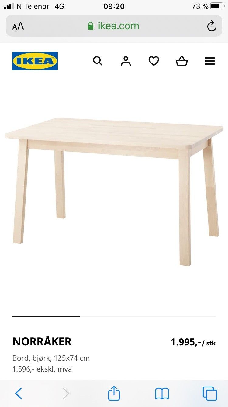 Kjøkkenbord | FINN.no Spisebord 80x 160 | FINN.no