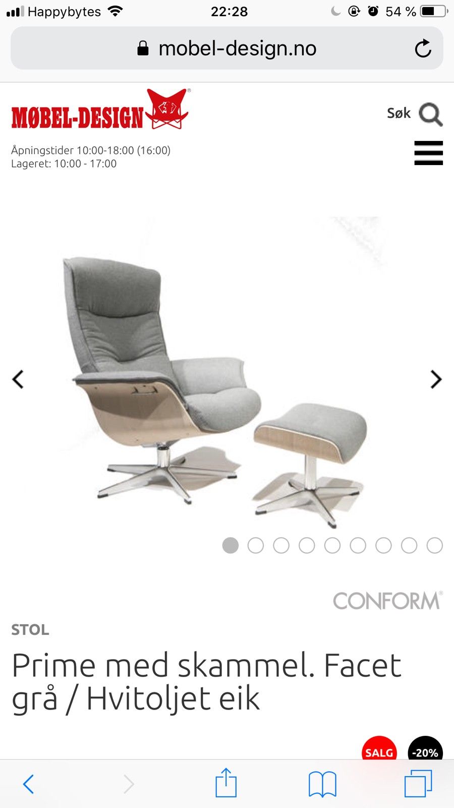 Conform Air | FINN.no Conform Air hvilestol | FINN.no