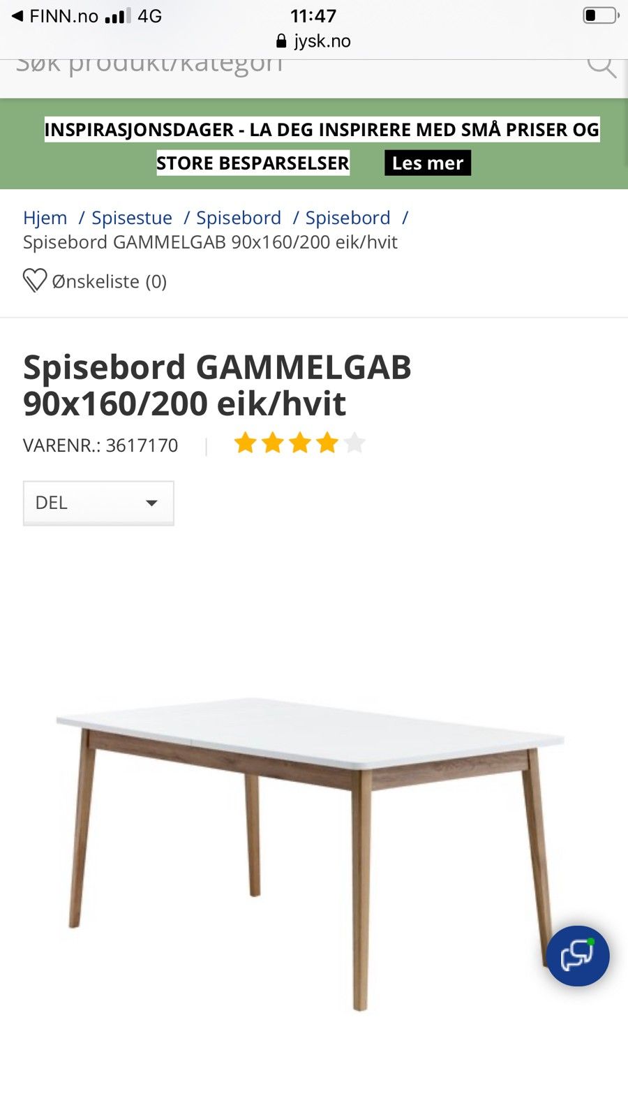 spisebord | FINN.no Spisebord fra jysk selges | FINN.no