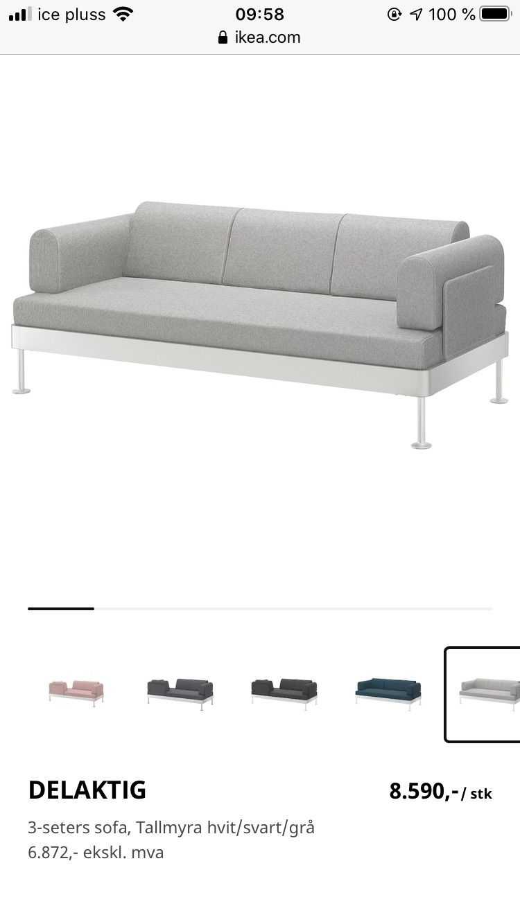 Tom Dixon «Delaktig» sofa | FINN.no nonopdelaktig 3 seters sofa med bord