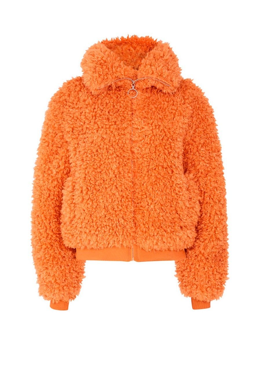 Oransje teddyjakke fra Bik Bok | FINN.no Teddy jakke fra Bik bok | FINN.no