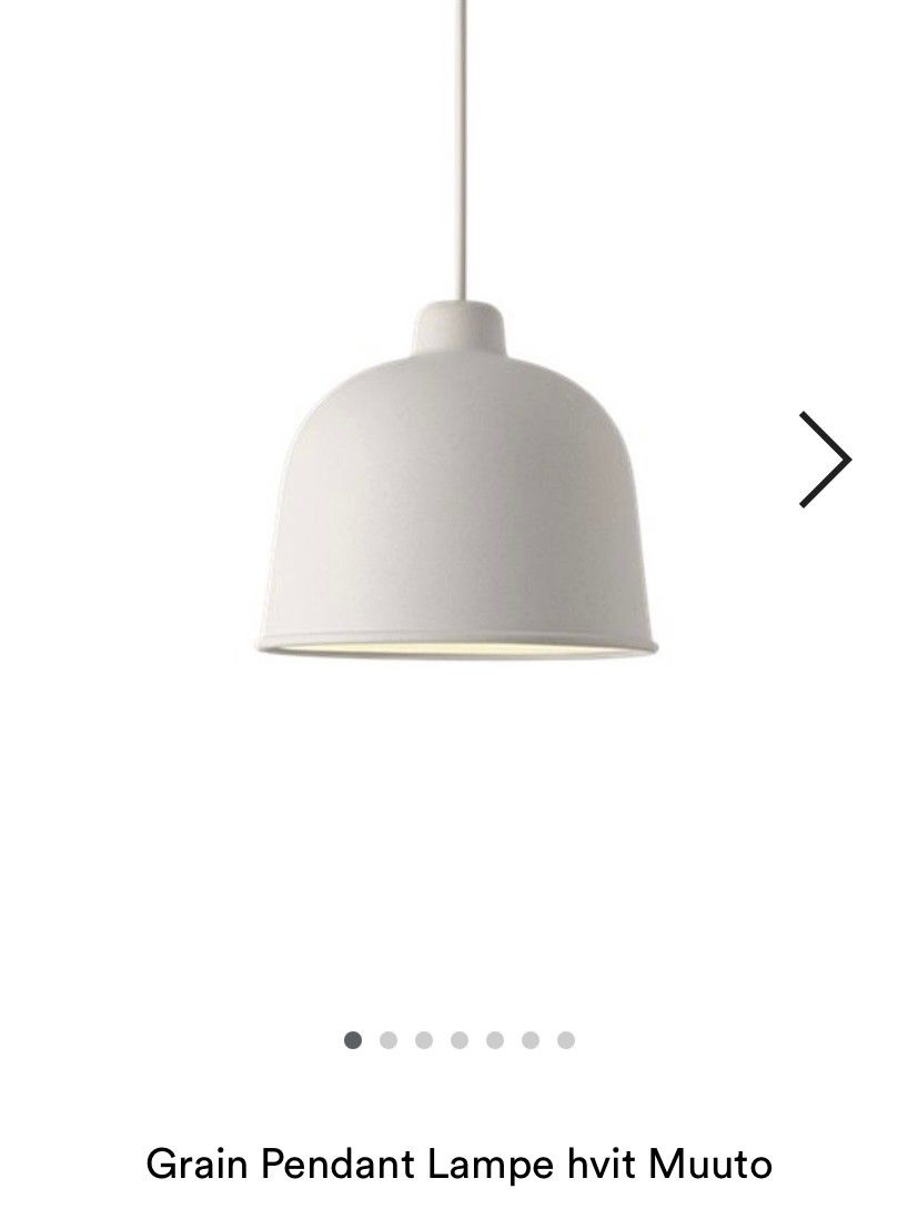 Taklampe Muuto grain pendellampe hvit | FINN.no Muuto Grain Taklampe Hvit