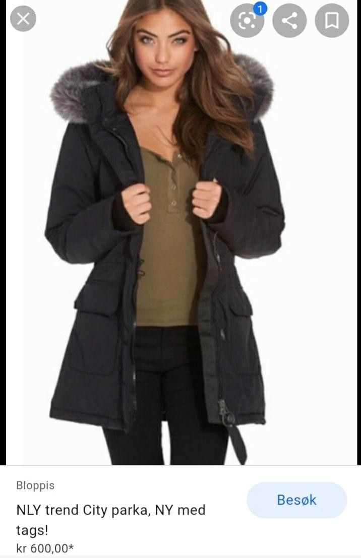 Nly trend City parka | FINN.no Fleischer Couture dunkåpe Bloppis