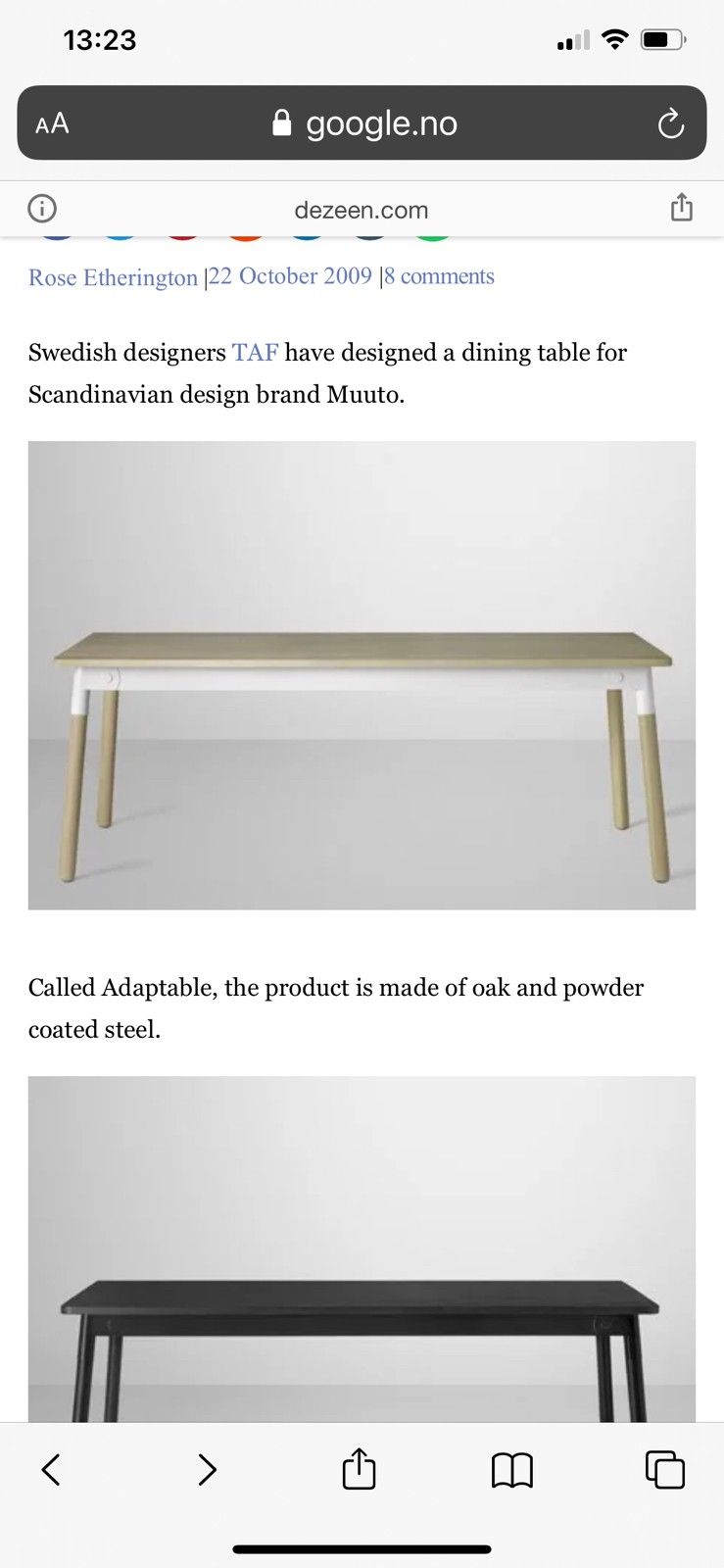 Muuto Adaptable Spisebord | FINN.no Muuto Adaptable Spisebord | FINN.no
