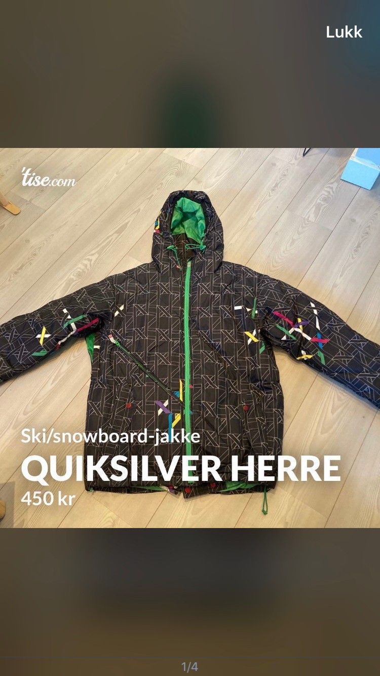 Quiksilver vinterjakke snowboardjakke skijakke | FINN.no Quiksilver vinterjakke | FINN.no