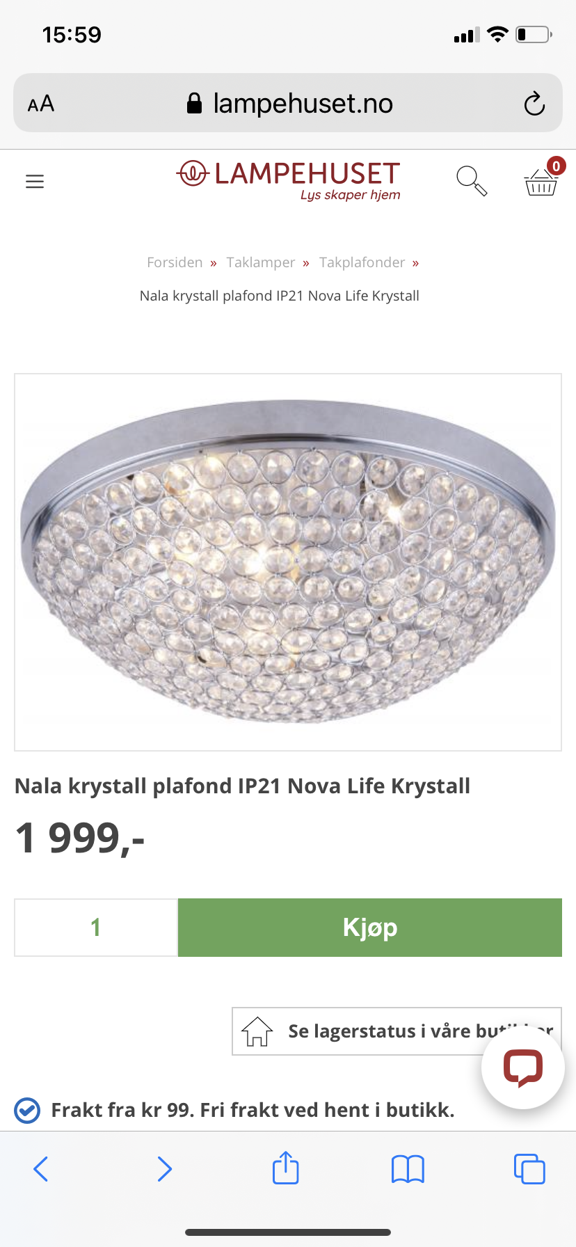 Taklampe krystall plafond | FINN.no Nala krystall plafond IP21 Nova Life Krystall | Best på lys
