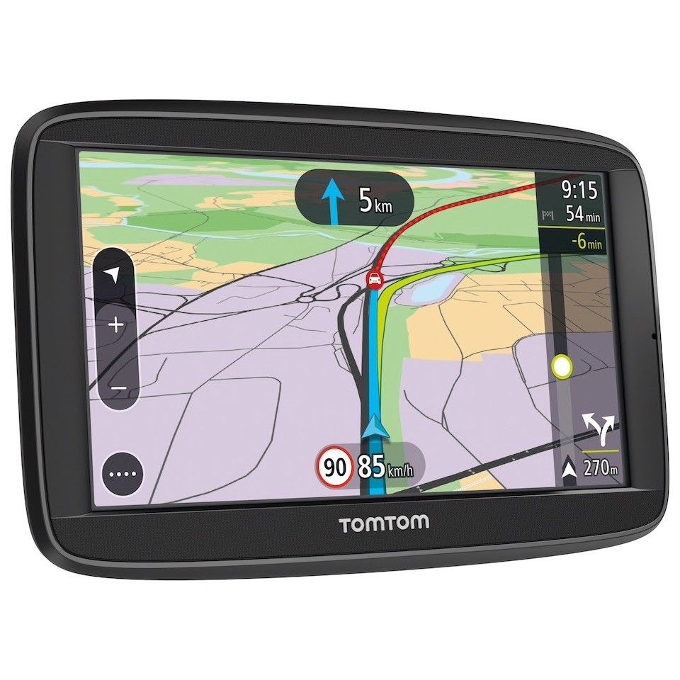 TomTom Via 52 GPS Europe Lifetime | FINN.no TomTom handsfree bilsett for smarttelefoner Mobilholder