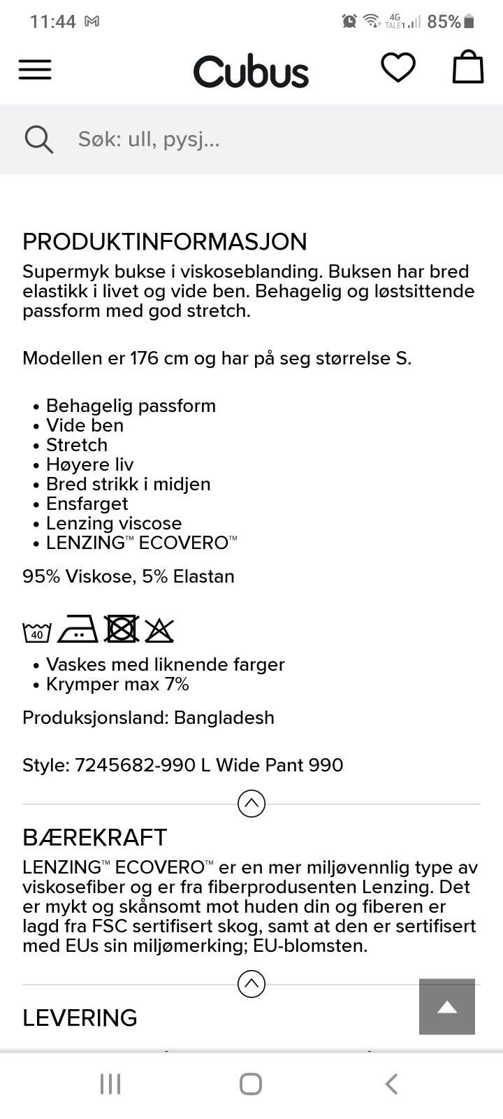 2 vide bukser i viskose fra Cubus | FINN.no 2 vide bukser i viskose fra Cubus | FINN.no