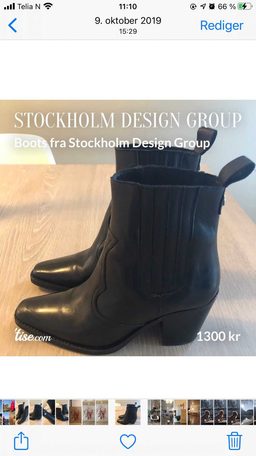 Boots fra Stockholm Design Group | FINN.no Stockholm støvlett i skinn | FINN.no