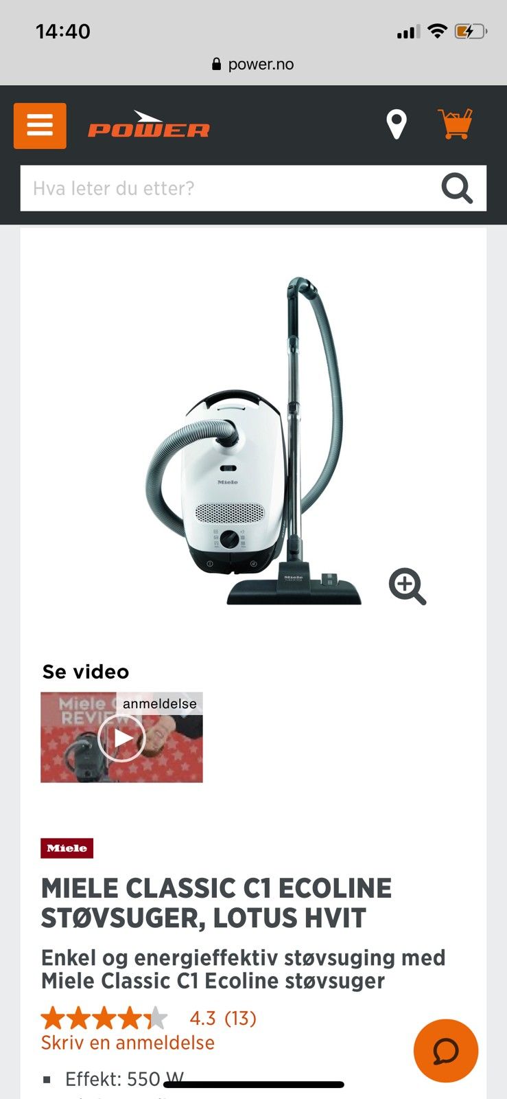 MIELE CLASSIC C1 ECOLINE STØVSUGER, LOTUS HVIT | FINN.no MIELE CLASSIC C1 ECOLINE STØVSUGER, LOTUS HVIT | FINN.no