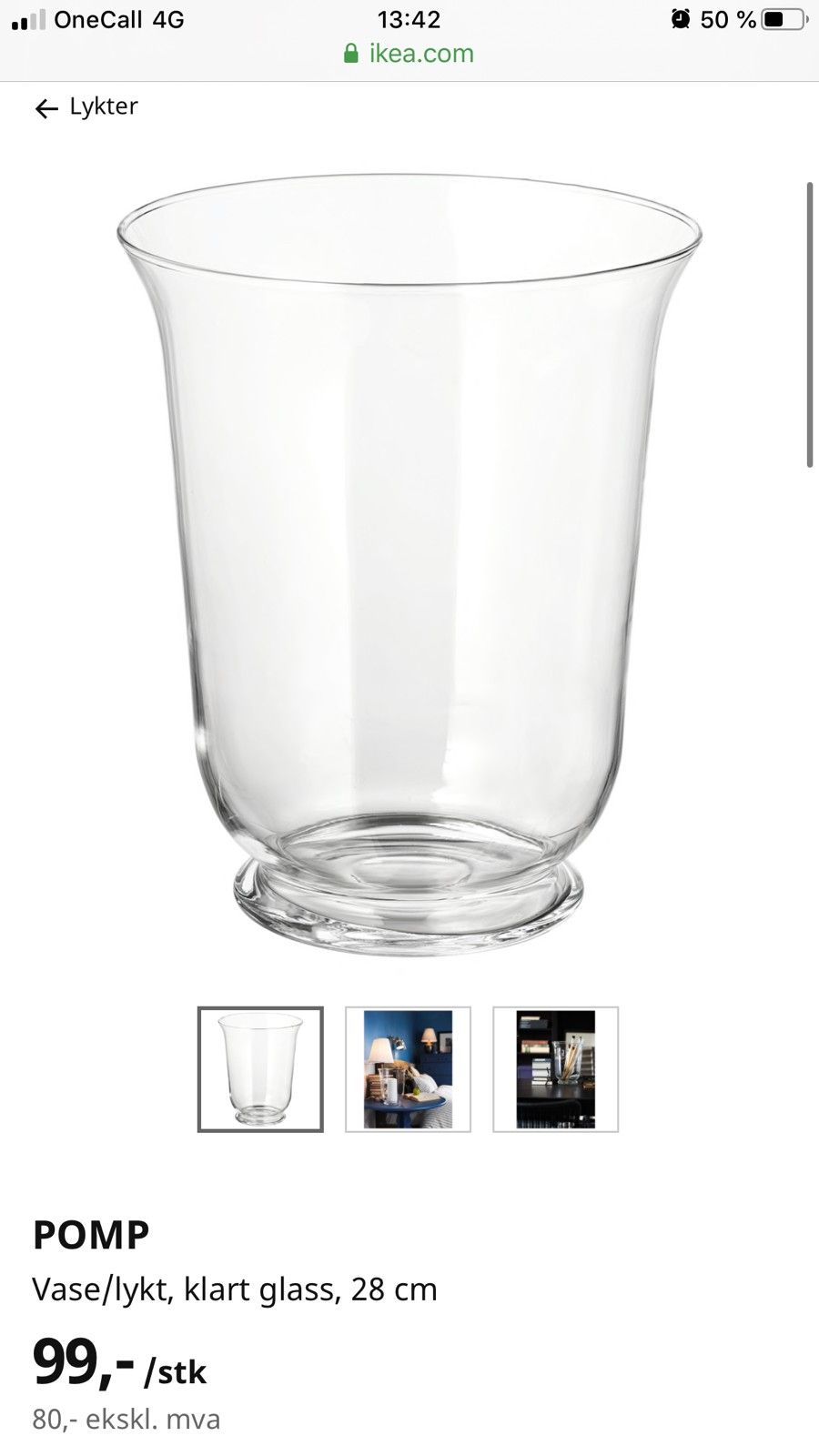 Ikea Pomp Vase Lantern Clear Glass 18 Cm Buy Amazon Ebay Walmart And Ikea Products In Pakistan