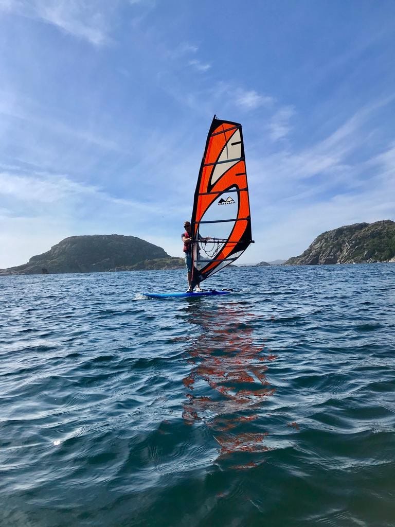 Det er også fine muligheter for brettseiling Galleribilde