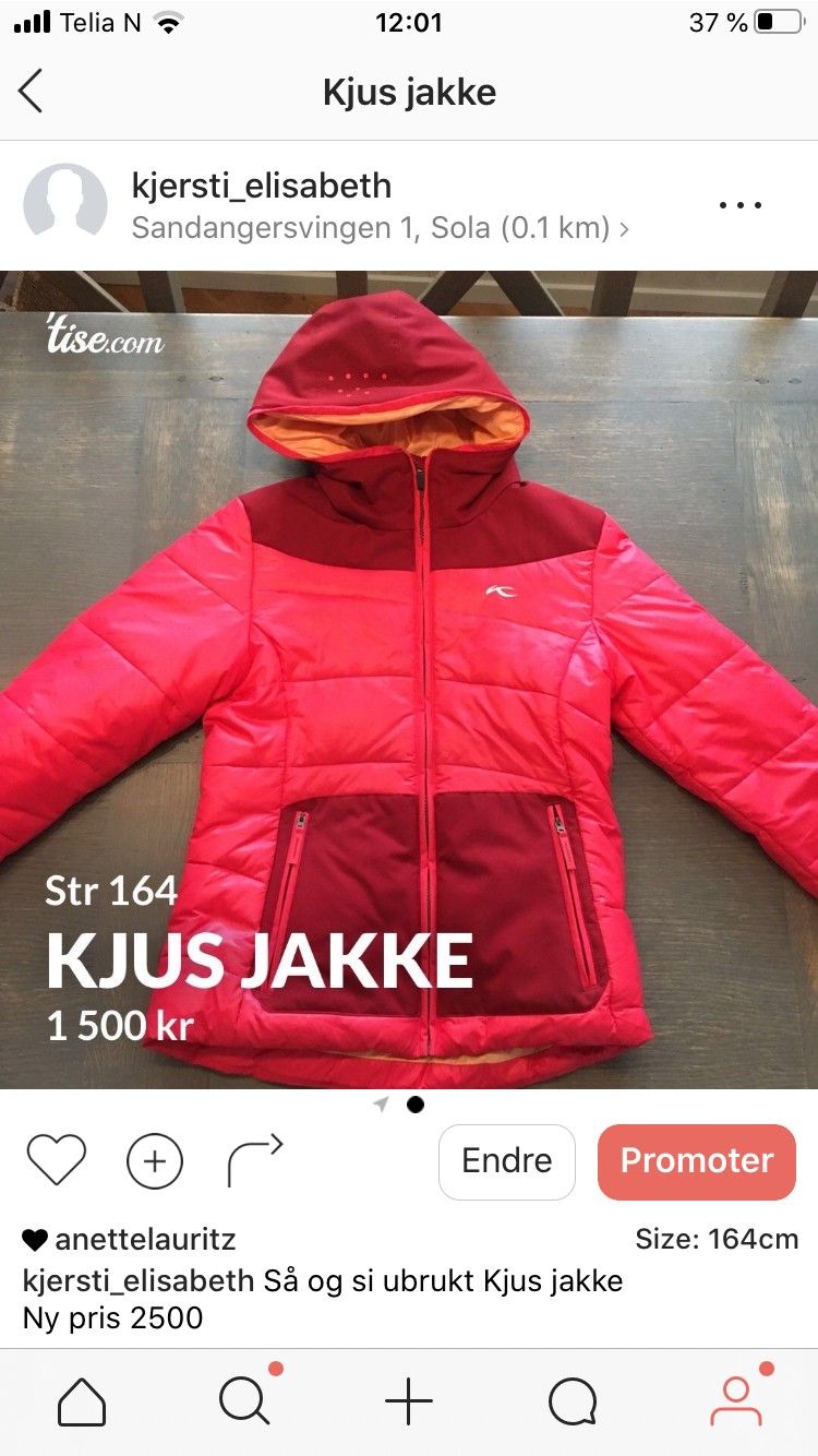Kjus jakke | FINN.no Kjus jakke, som ny selges! | FINN.no