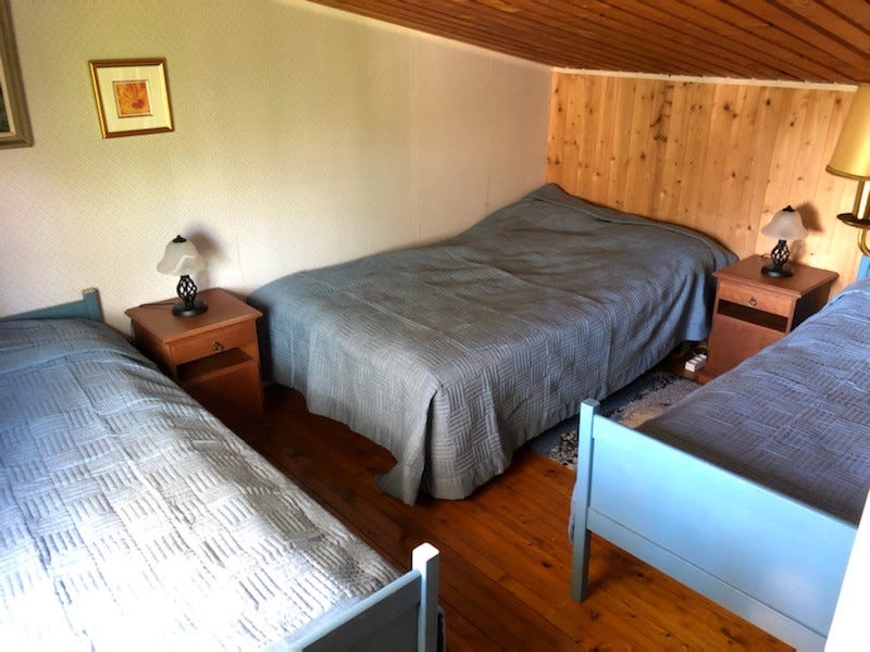 Rom 3 - smal dobbeltseng og to enkeltsenger Galleribilde