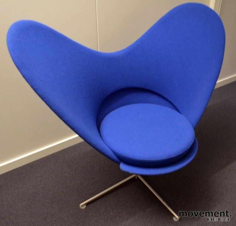7 stk Vitra Verner Panton Heart cone chair, hjertestolen Vitra Verner Panton Heart conechair, hjertestolen i rødt