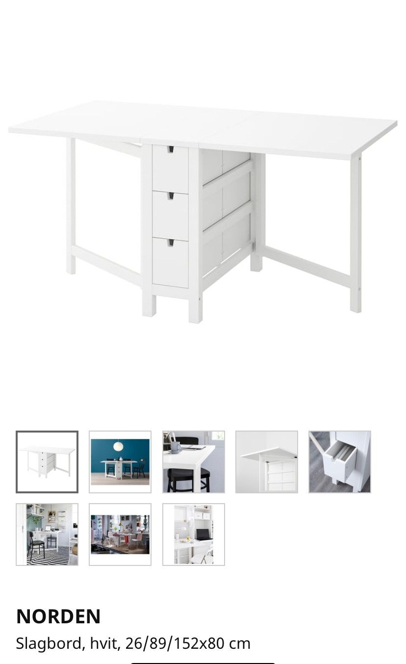 Veldig pent brukt Norden bord fra Ikea | FINN.no Flotte og veldig pent brukt barstoler | FINN.no