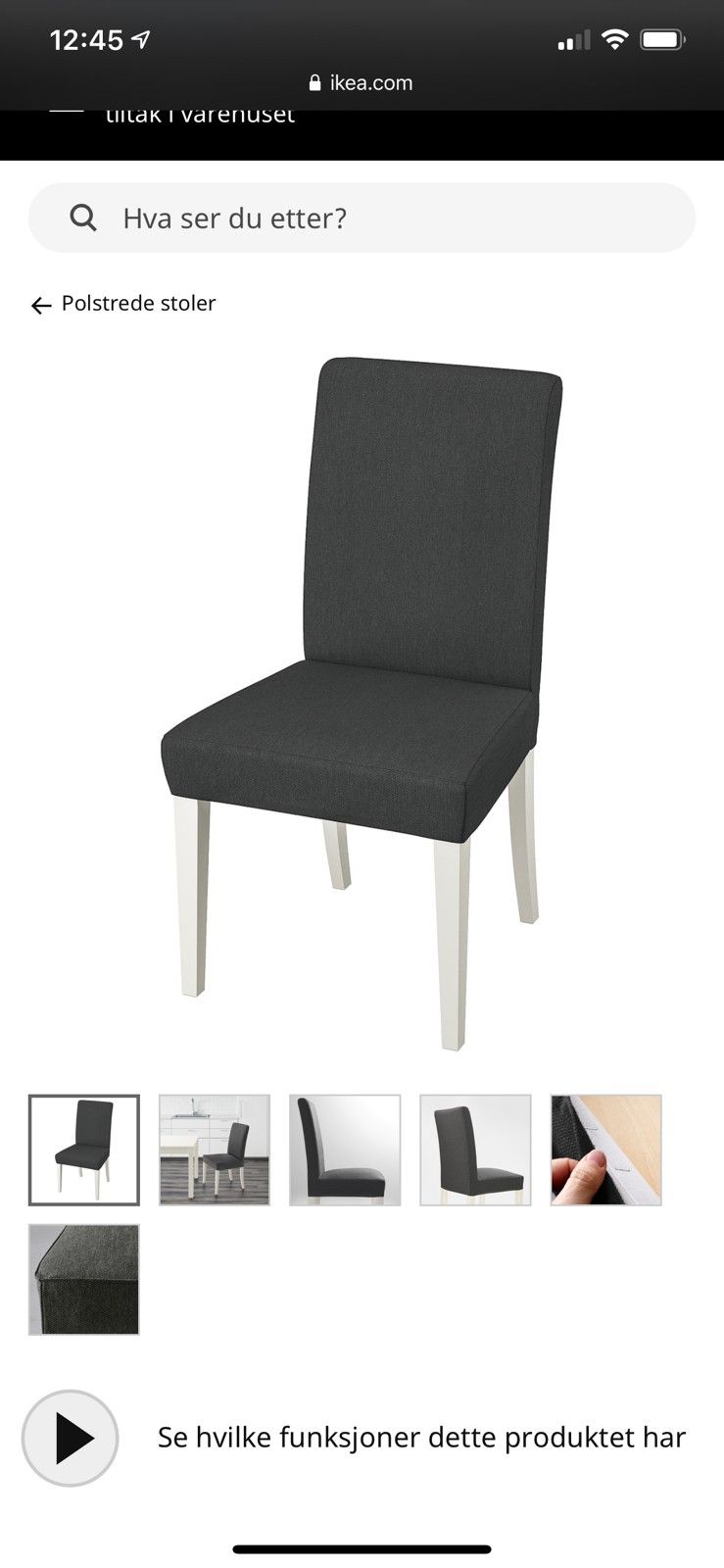 Henriksdal stol fra IKEA | FINN.no Henriksdal stol med armlener. | FINN.no