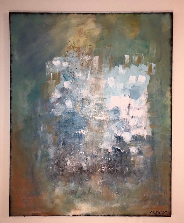 Abstrakt maleri | FINN.no Abstrakt maleri 90x90cm | FINN.no