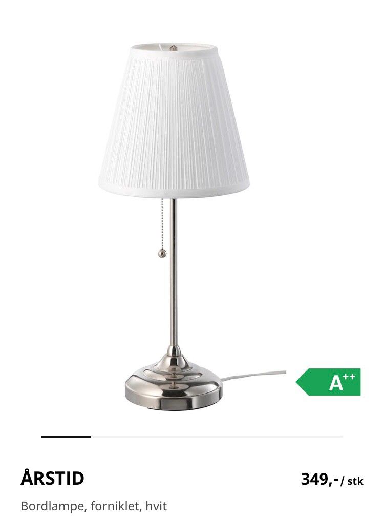 To pent brukte Ikea Årstid lamper | FINN.no Pen lampe fra Ikea | FINN.no