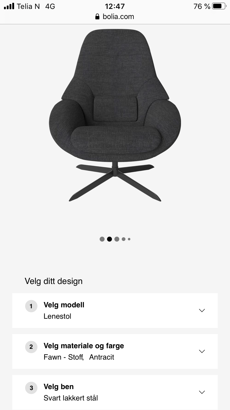 EN SOLGT Bolia Saga lenestoler | FINN.no Nytt Saga Lenestol fra Bolia Kan leveres | FINN.no