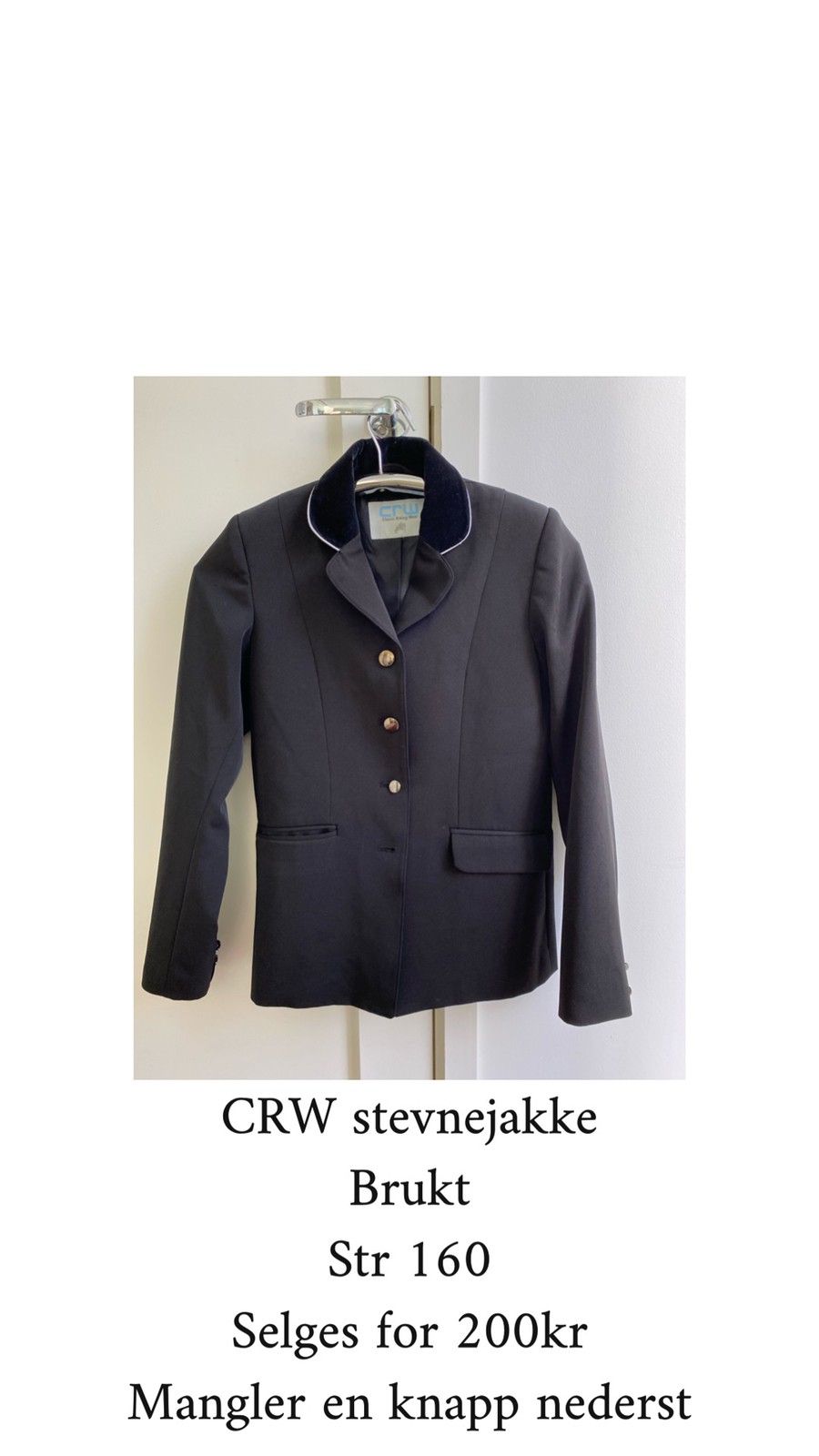 CRW stevnejakke | FINN.no Cavalleria Toscana jakke vurderer byttes | FINN.no
