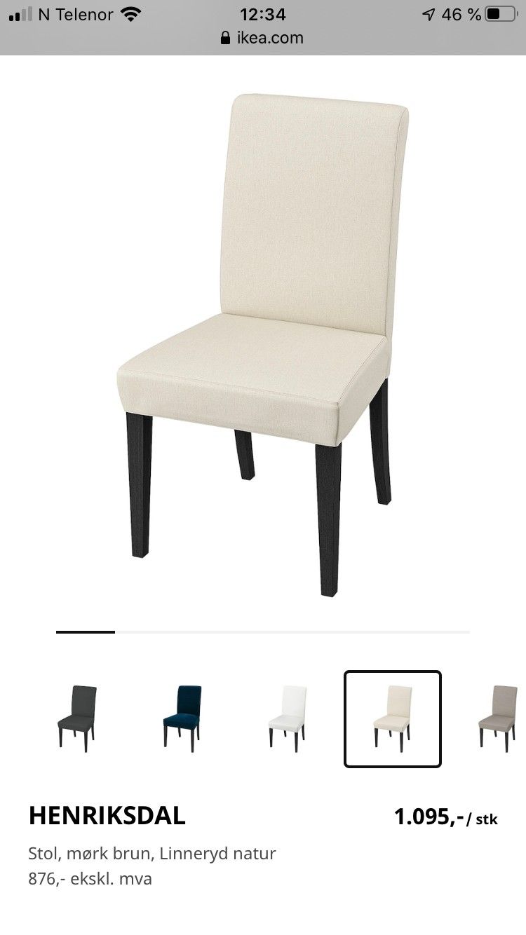 8 Henriksdal stoler selges billig | FINN.no Spisestuestoler IKEA Henriksdal med armlener | FINN.no