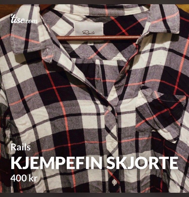 Kjempefin og myk skjorte fra Rails selges! | FINN.no Skjorte i myk cordfløyel | FINN.no
