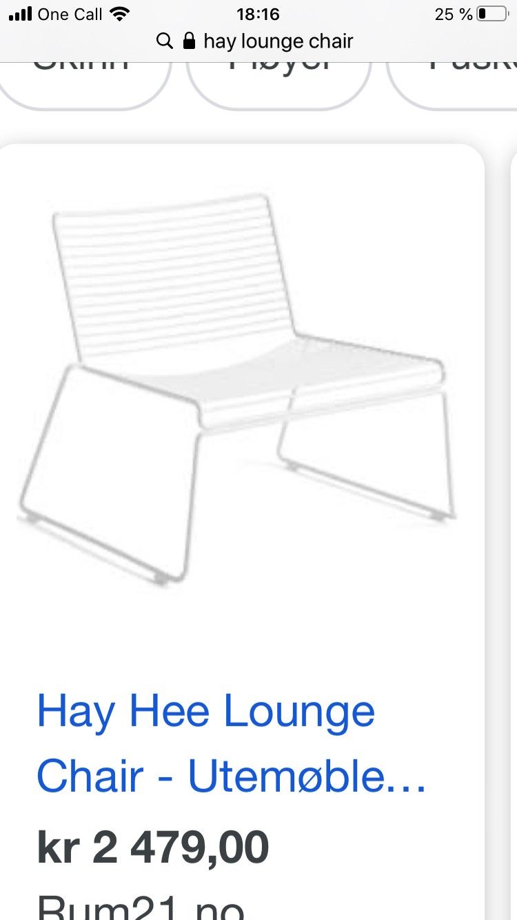 Ubrukt hvit Hay loungestol selges | FINN.no Ubrukt stol | FINN.no