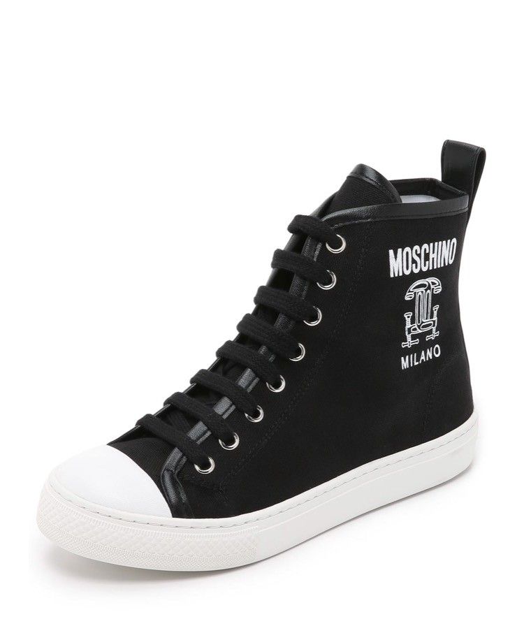 WHITE Sneakers with logo Moschino Sneakers - Sko Til Dame WHITE Sneakers with logo Moschino Sneakers - Sko Til Dame