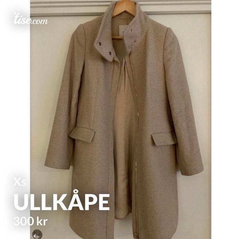 Ullkåpe | FINN.no Ullkåpe med pels | FINN.no