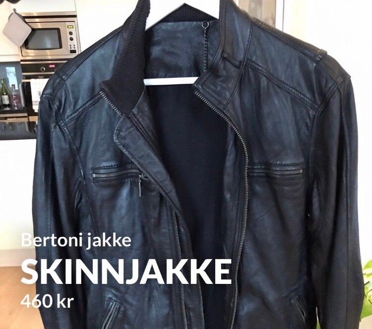 Skinnjakke herre | FINN.no Skinnjakke fra Lindstrands | FINN.no