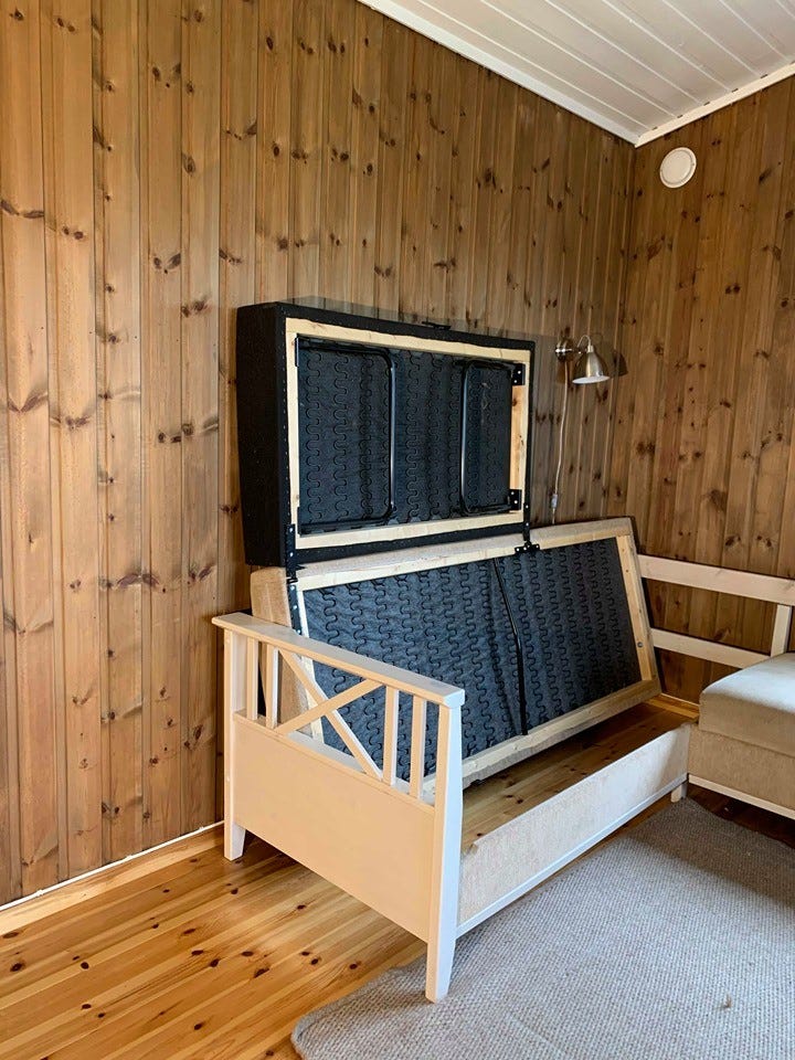 sovesofa i stue Galleribilde