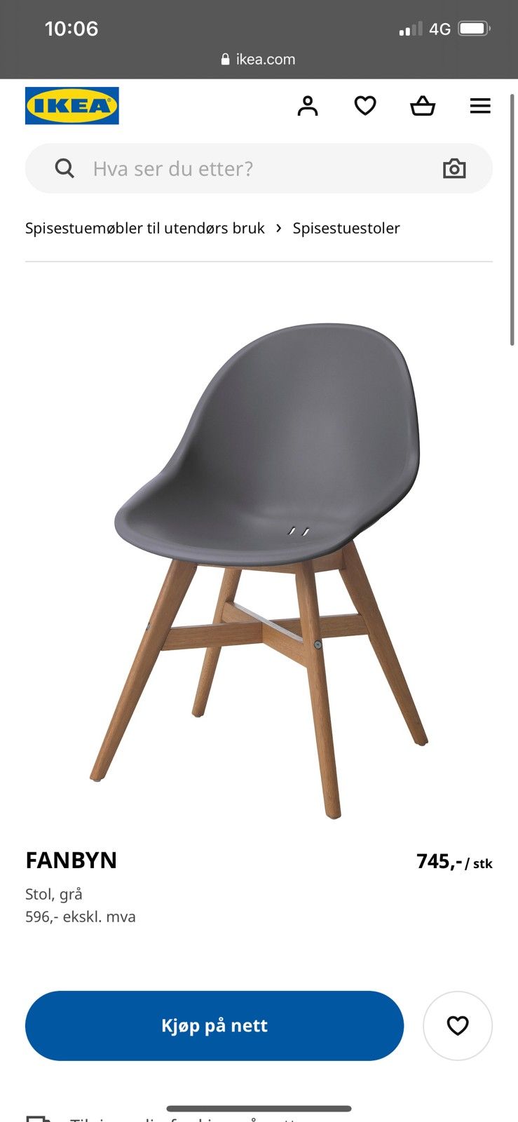 Stol Fanbyn | FINN.no IKEA Fanbyn 3 stoler til spisestuen | FINN.no