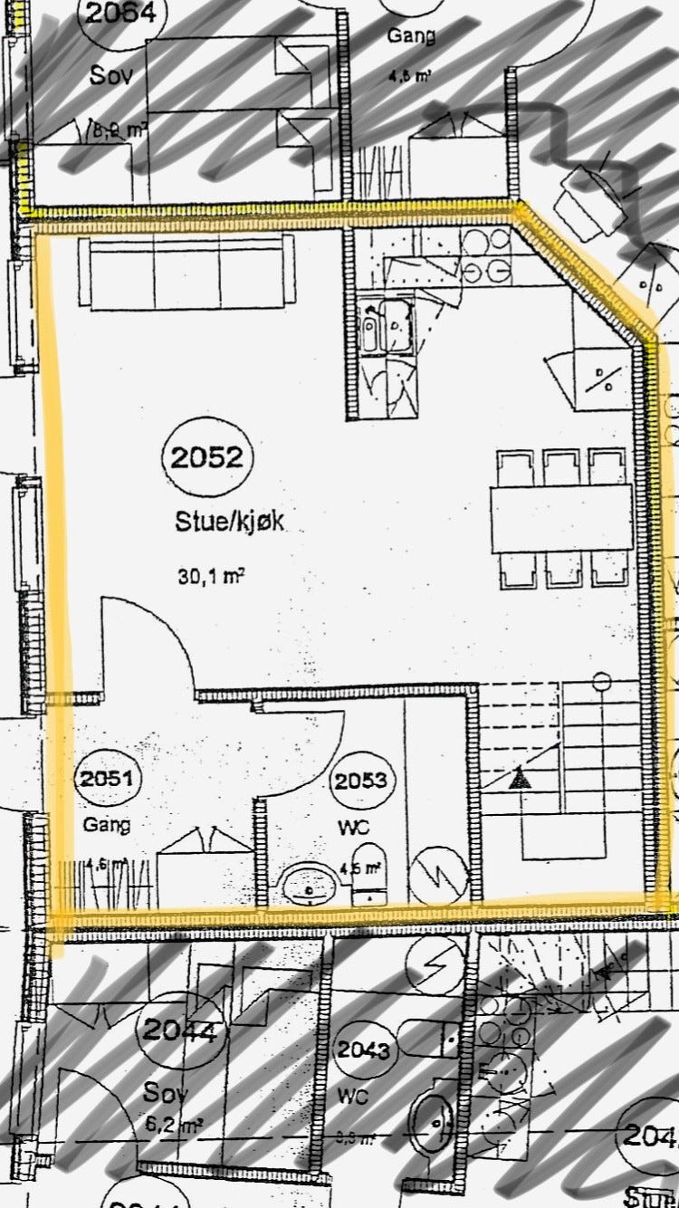 Planløsning 1.etg Galleribilde