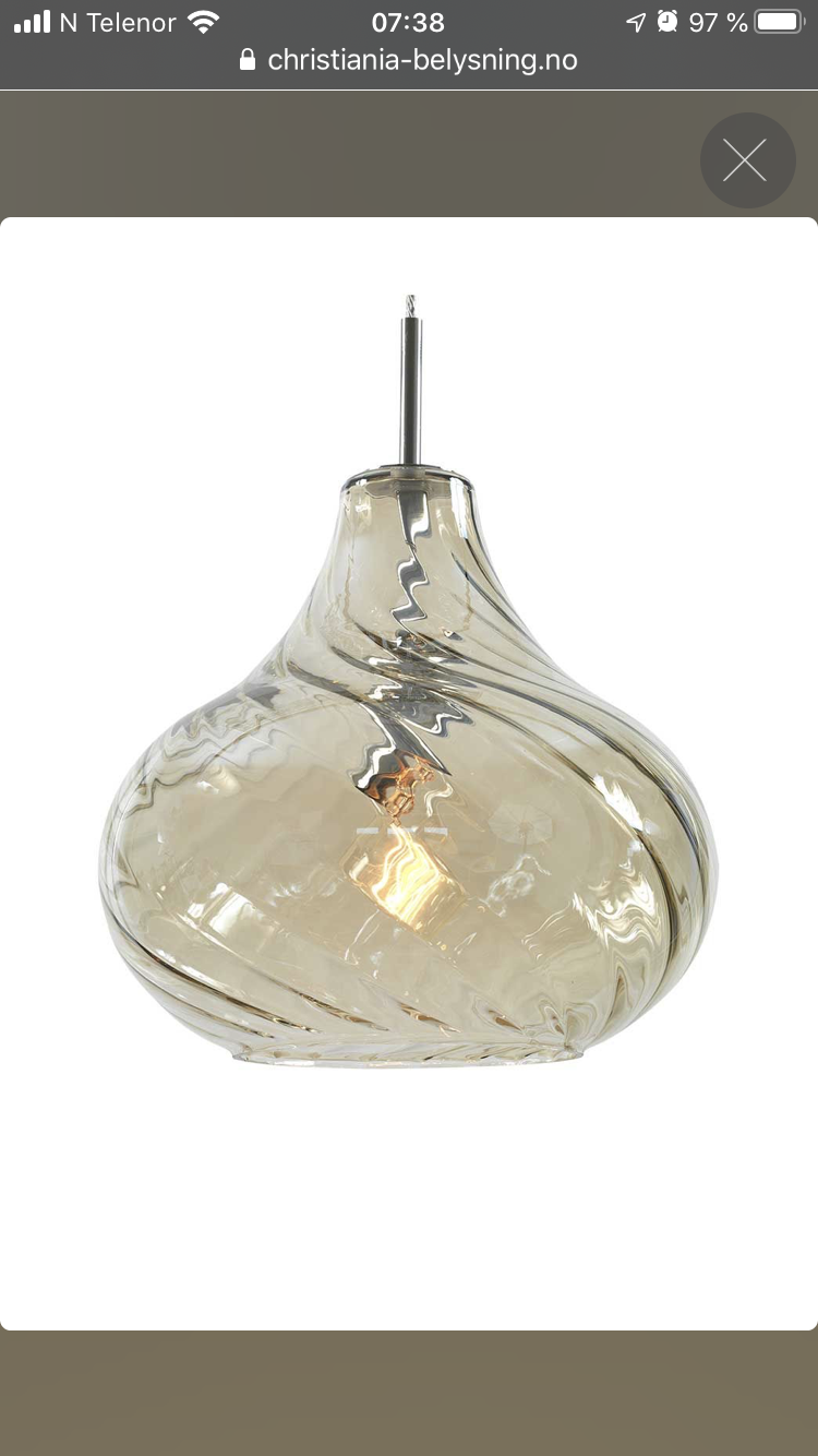 Olivia pendel 35 cm helt ny | FINN.no Pendel lampe | FINN.no