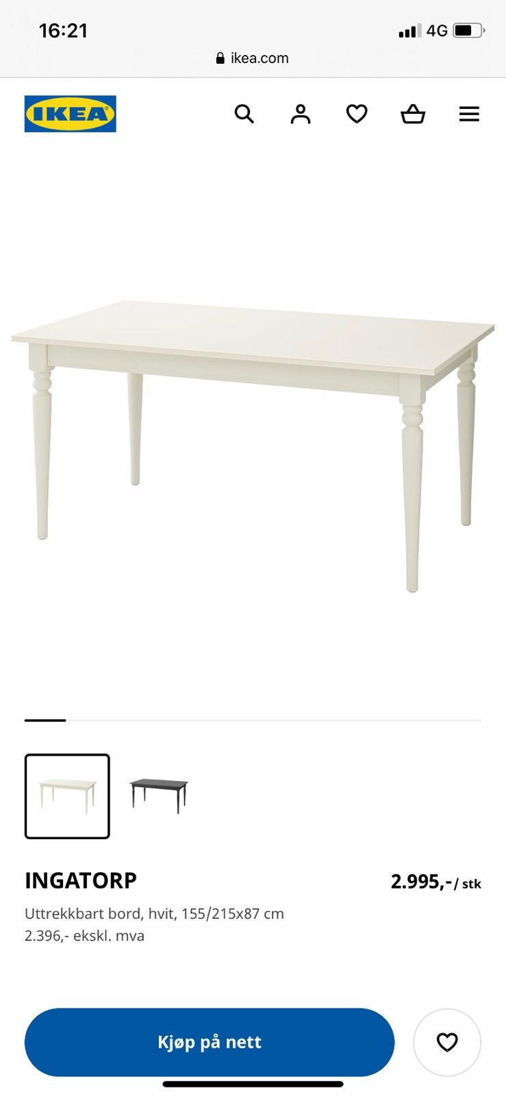 spisebord m 6 stoler | FINN.no Stort spisebord fra IKEA og 6 kurvstoler | FINN.no
