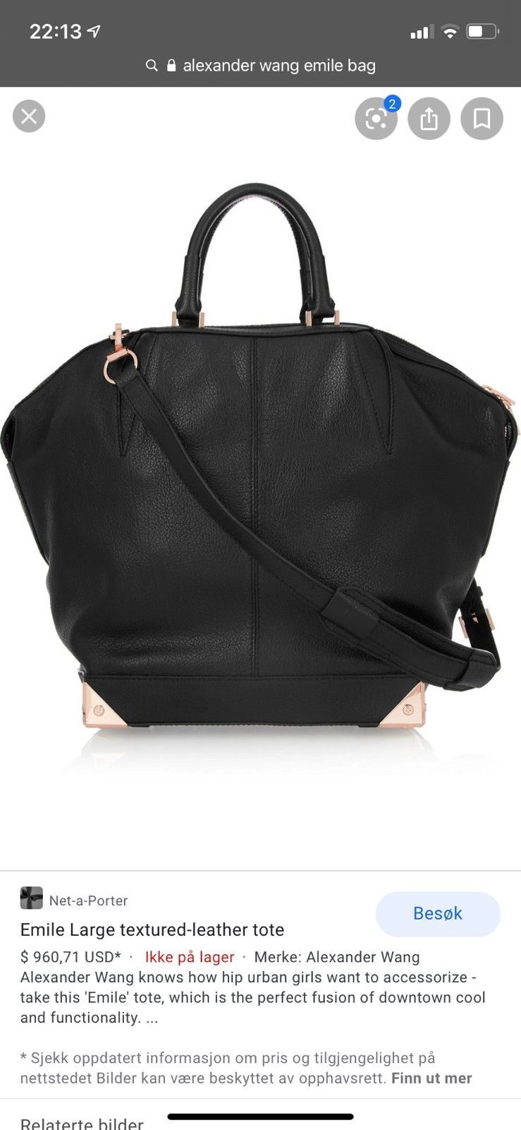 Alexander Wang veske | FINN.no Stor veske fra Alexander McQueen | FINN.no