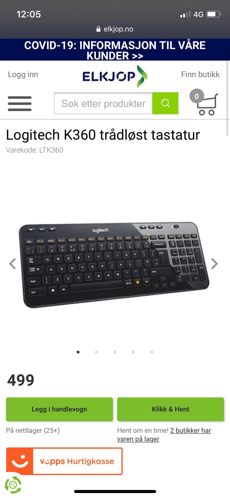 logitech k360 tastatur | FINN.no Logitech K360 trådløst tastatur + trådløs mus M275 | FINN.no